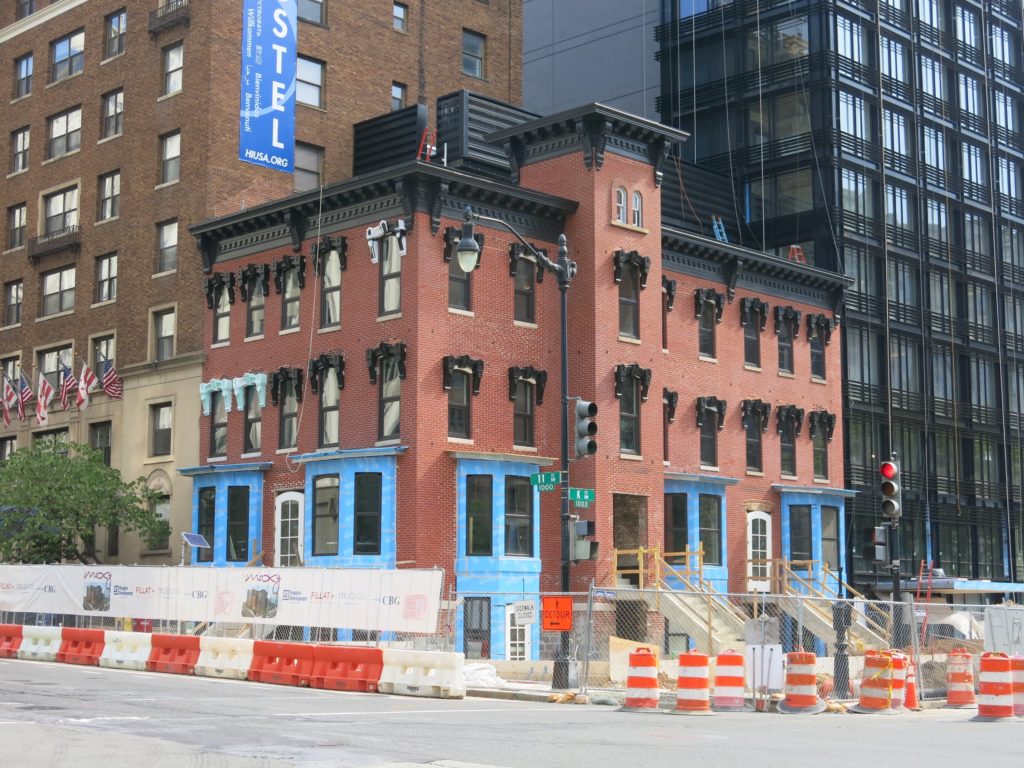 Moxy Hotel nearing completion - featuring INTUS Windows in the main building and in the neighboring restored historic building
