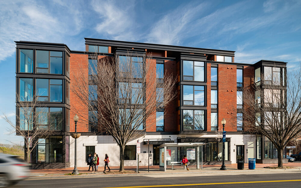 Emblem at Barracks Row with INTUS Windows. Photo credited to Fillat+ Architecture
